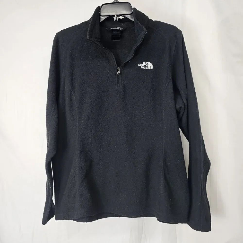 The North Face Women's Size XL Black Feece Quarter Zip Pullover